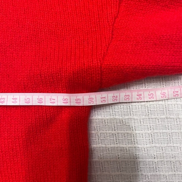 H byHalston merino cashmere blended wool sweater small cherry red super soft - Picture 5 of 5